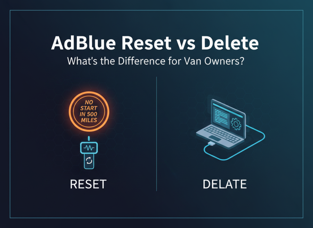 AdBlue reset vs delete: what’s the difference for van owners?