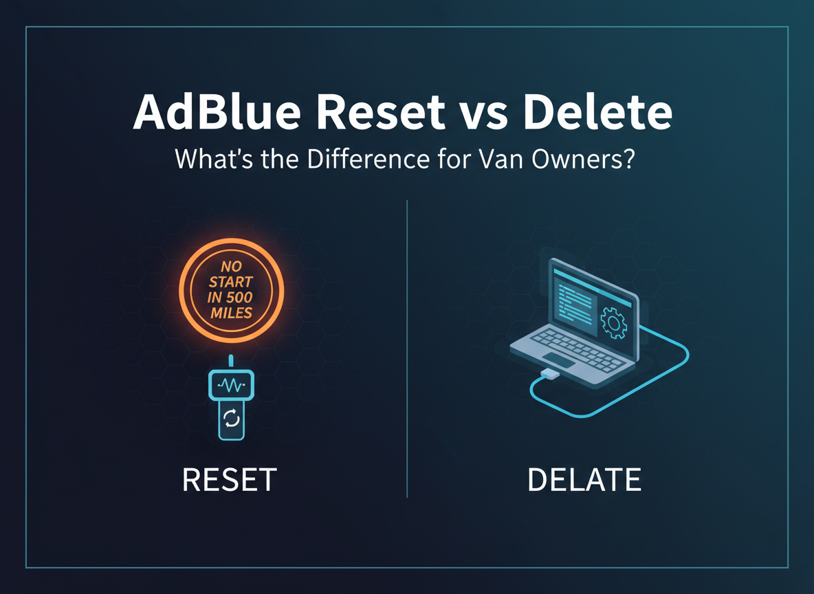AdBlue reset vs delete: what’s the difference for van owners?
