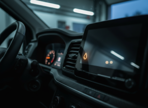 AdBlue warning icon illuminated on a diesel van instrument cluster