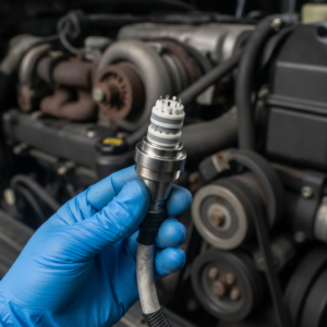 NOx sensor unit showing connector and housing — AdBlue system replacement cost guide