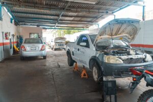 Isuzu D-Max AdBlue problems diagnosed at a farm yard by a mobile technician