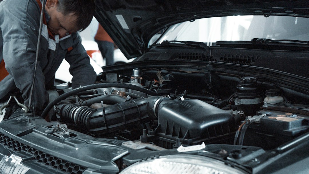 P2047 AdBlue injector circuit open fault being diagnosed on a diesel engine